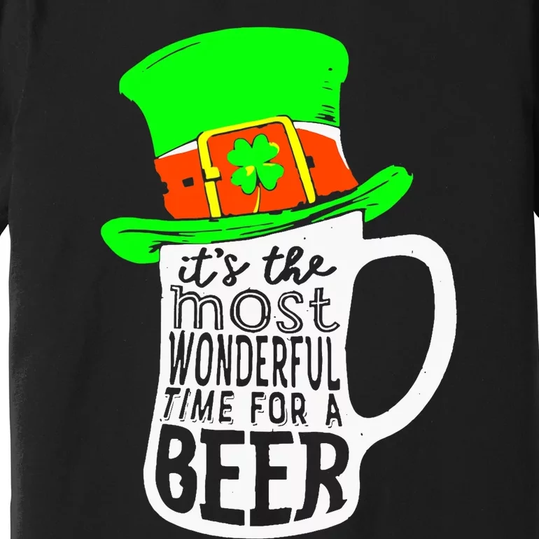 It's The Most Wonderful Time For A Beer Hat St.Patrick's Day Premium T-Shirt