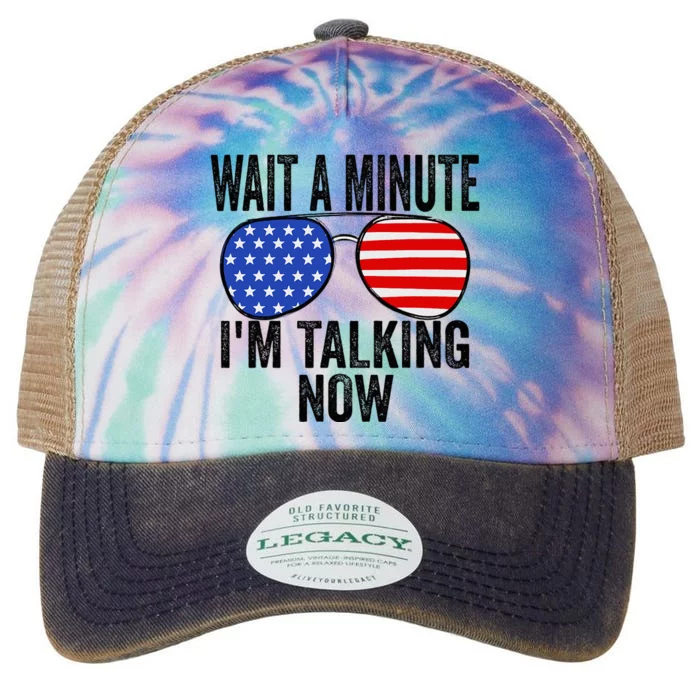 IM Talking Now Does It Sound Familiar Trump Legacy Tie Dye Trucker Hat