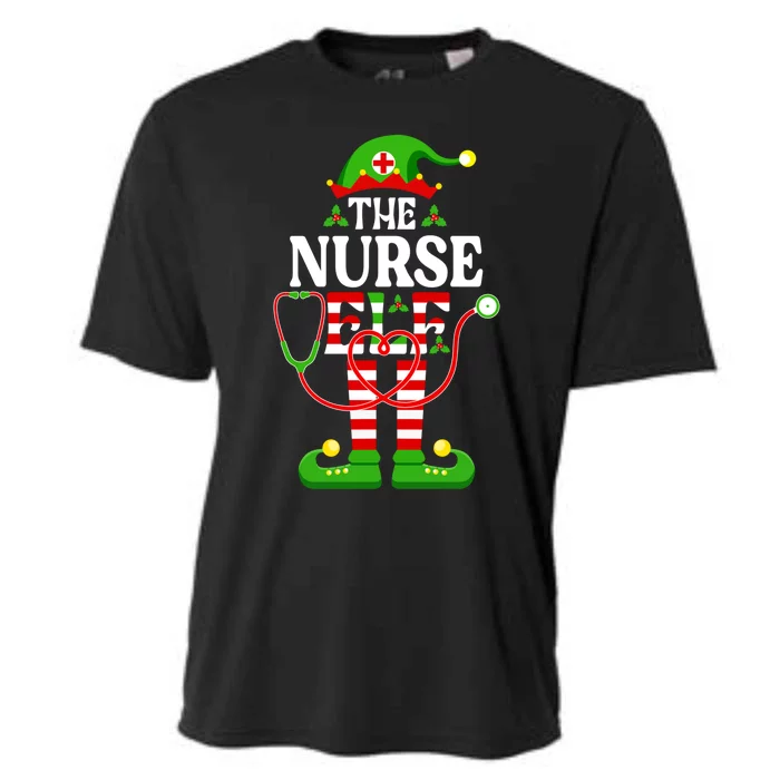 Im The Nurse Elf Cute Gift Funny Christmas Family Matching Gift Cooling Performance Crew T-Shirt