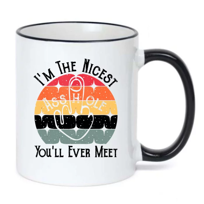 I'm The Nicest Asshole You'll Ever Meet Funny Asshole Black Color Changing Mug