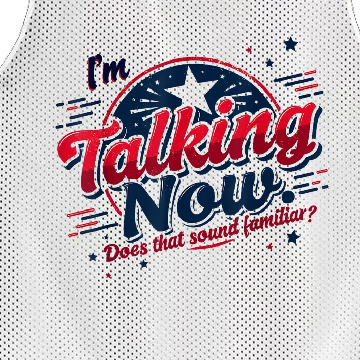 IM Talking Now Does That Sound Familiar Trump For President Mesh Reversible Basketball Jersey Tank