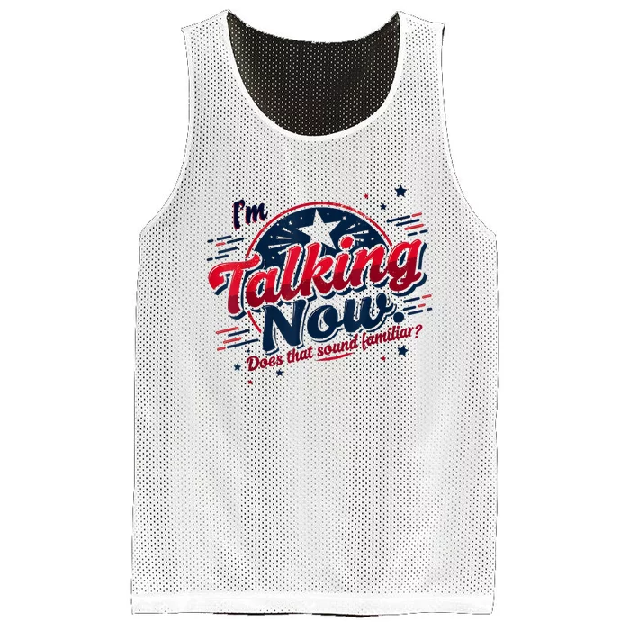 IM Talking Now Does That Sound Familiar Trump For President Mesh Reversible Basketball Jersey Tank