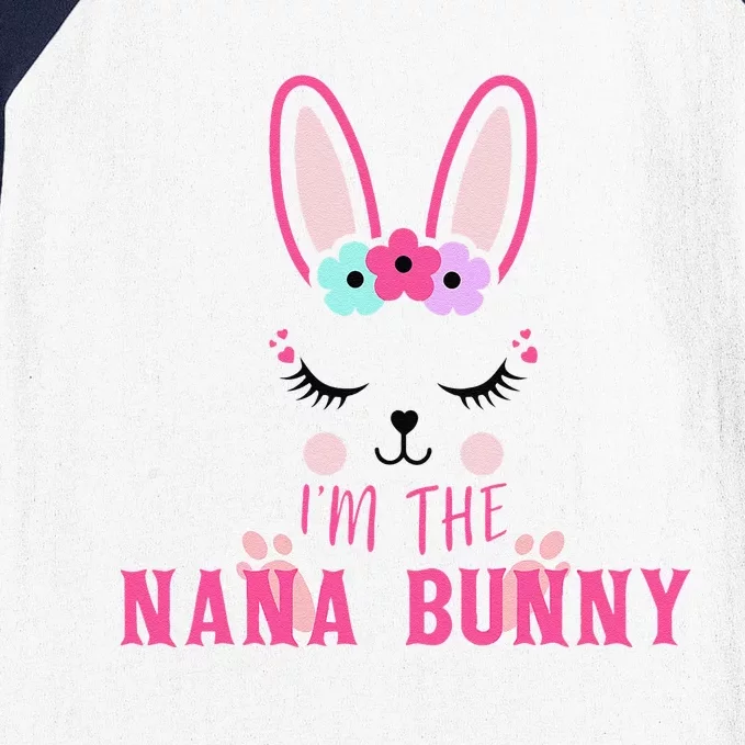 I'm The Nana Bunny MIMI Easter Bunny Costume Easter Baseball Sleeve Shirt