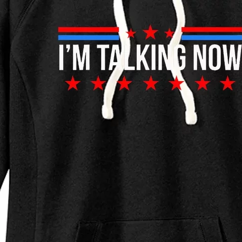 IM Talking Now Elections 2024 Democrat Republican Women's Fleece Hoodie