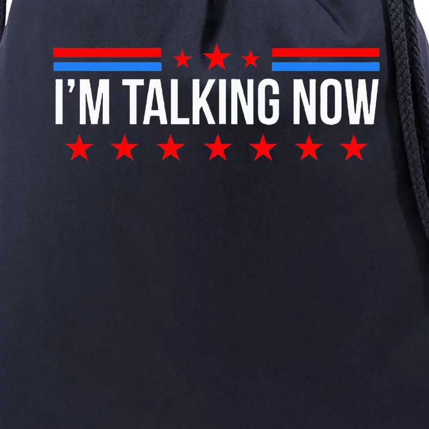 IM Talking Now Elections 2024 Democrat Republican Drawstring Bag