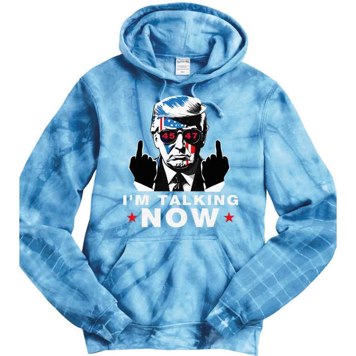 IM Talking Now Trump President Debate 2024 Tie Dye Hoodie