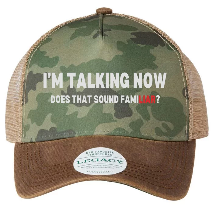 IM Talking Now Does That Sound Familiar Trump Legacy Tie Dye Trucker Hat