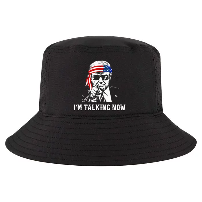 IM Talking Now Donald Trump Wait A Minute IM Talking Now Cool Comfort Performance Bucket Hat