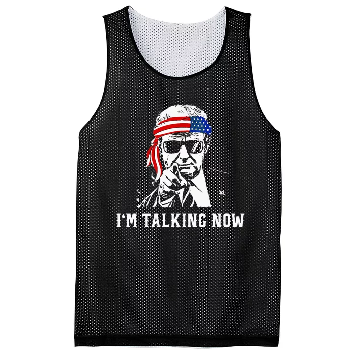 IM Talking Now Donald Trump Wait A Minute IM Talking Now Mesh Reversible Basketball Jersey Tank