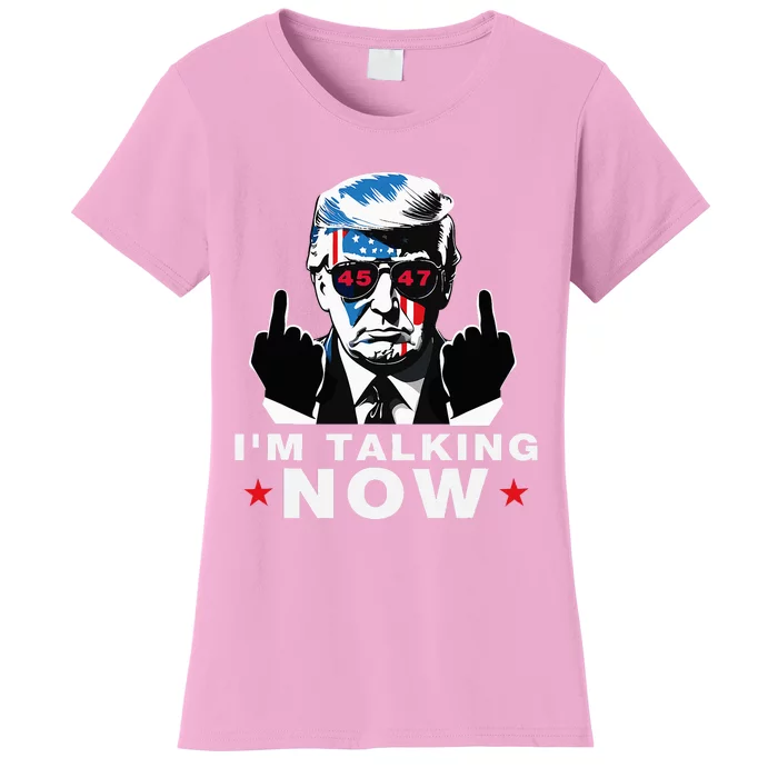 IM Talking Now Trump President Debate 2024 Women's T-Shirt