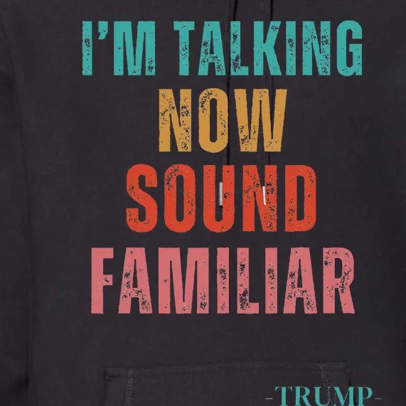 IM Talking Now Sound Familiar President Premium Hoodie