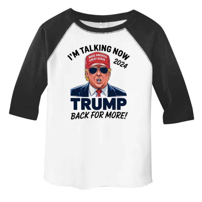 IM Talking Now Does That Sound Familiar Trump 2024 Toddler Fine Jersey T-Shirt