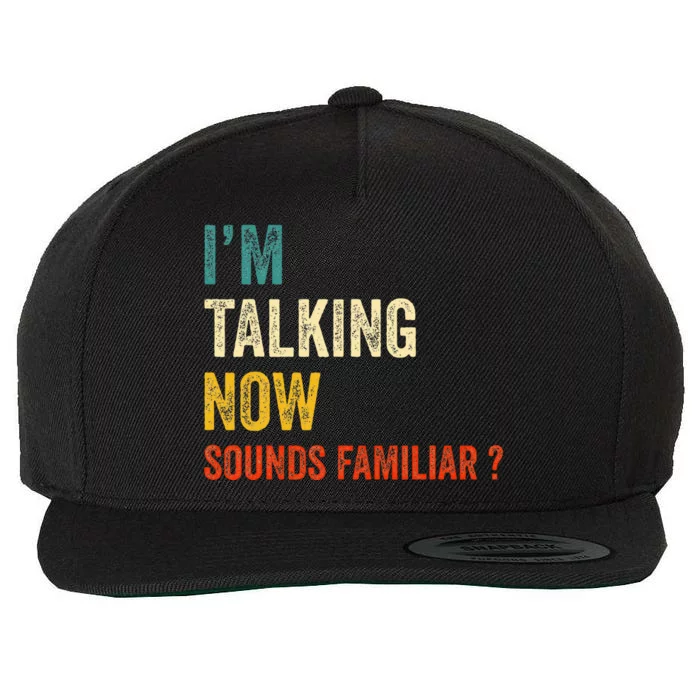 IM Talking Now Trump Kamala Harris Debate 2024 Wool Snapback Cap