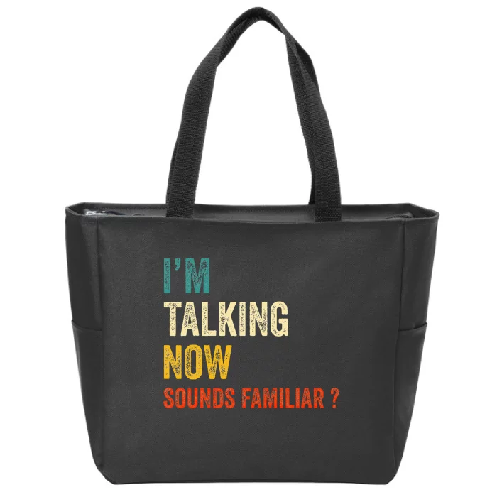 IM Talking Now Trump Kamala Harris Debate 2024 Zip Tote Bag