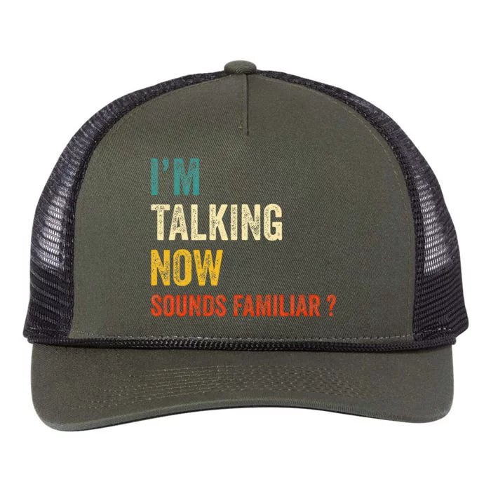 IM Talking Now Trump Kamala Harris Debate 2024 Retro Rope Trucker Hat Cap