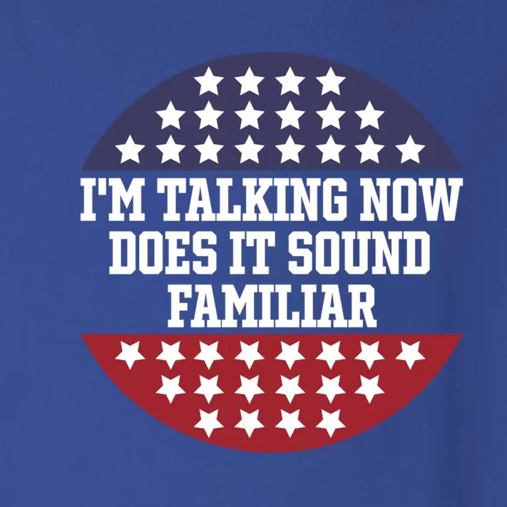 IM Talking Now Does It Sound Familiar Trump Vance 2024 Cute Gift Toddler Long Sleeve Shirt