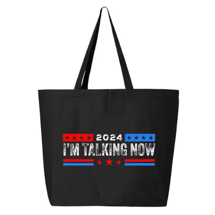 IM Talking Now Elections 2024 Democrat Republican 25L Jumbo Tote