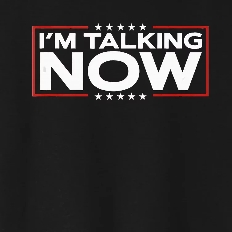 IM Talking Now Elections 2024 Democrat Republican Women's Crop Top Tee