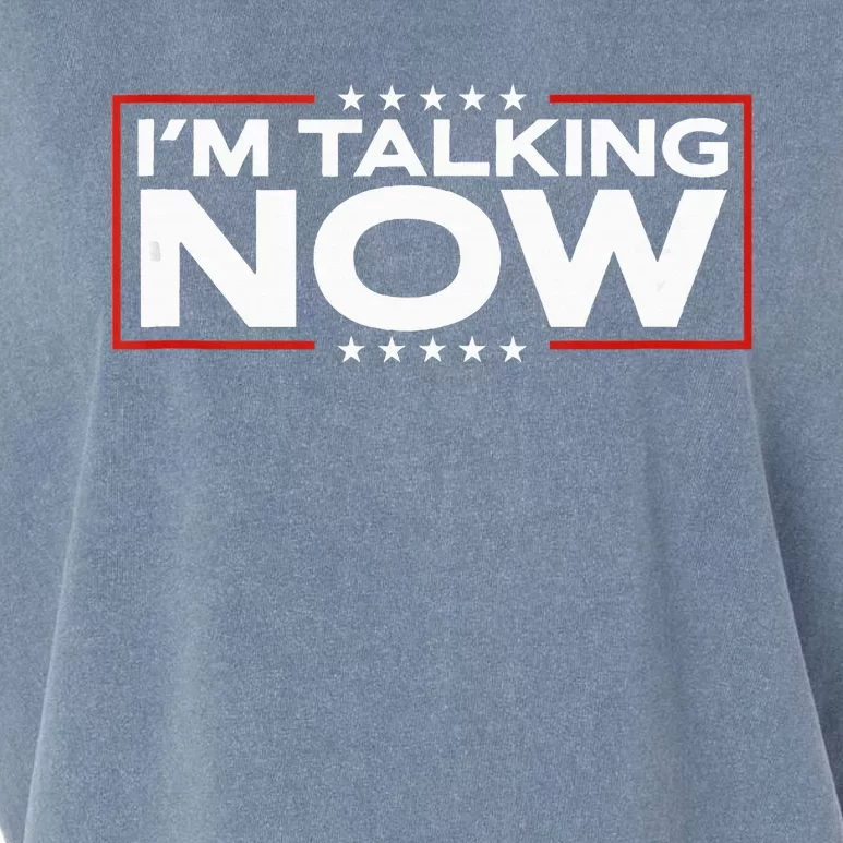 IM Talking Now Elections 2024 Democrat Republican Garment-Dyed Women's Muscle Tee