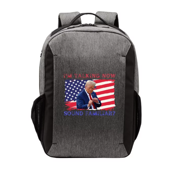 IM Talking Now Sounds Familiar Trump Kamala 2024 Vector Backpack