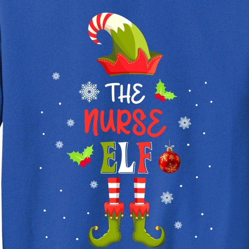 Im The Nurse Elf Hat Christmas Nurse Lover Cool Gift Sweatshirt