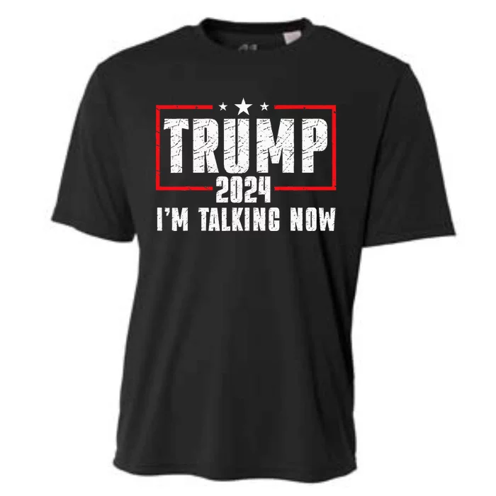 Im Talking Now Funny Donald Trump Kamala Harris Joe Biden Cooling Performance Crew T-Shirt