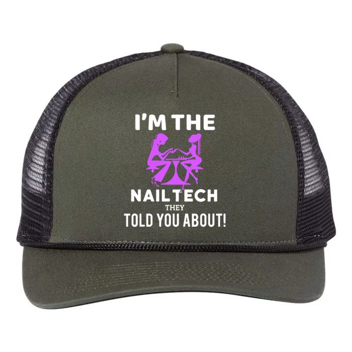 IM The Nail Tech Retro Rope Trucker Hat Cap