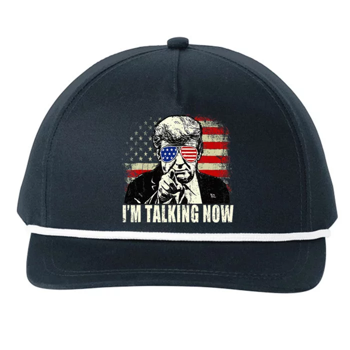 IM Talking Now Snapback Five-Panel Rope Hat