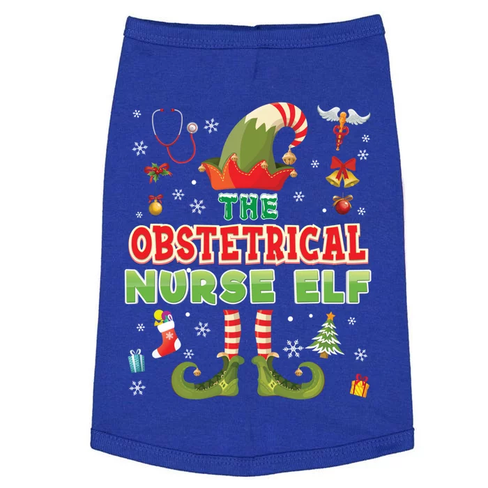 Im The Obstetrical Nurse Elf Christmas Suit Sweater Ugly Gift Doggie Tank