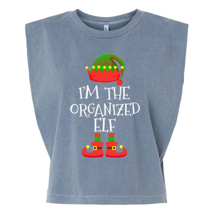 IM The Organized Elf Christmas Holiday Elf Squad Xmas Elves Garment-Dyed Women's Muscle Tee