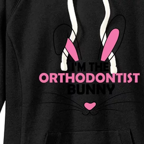 I'm The Orthodontist Bunny Graphic Cute Easter Day Costume Gift Women's Fleece Hoodie