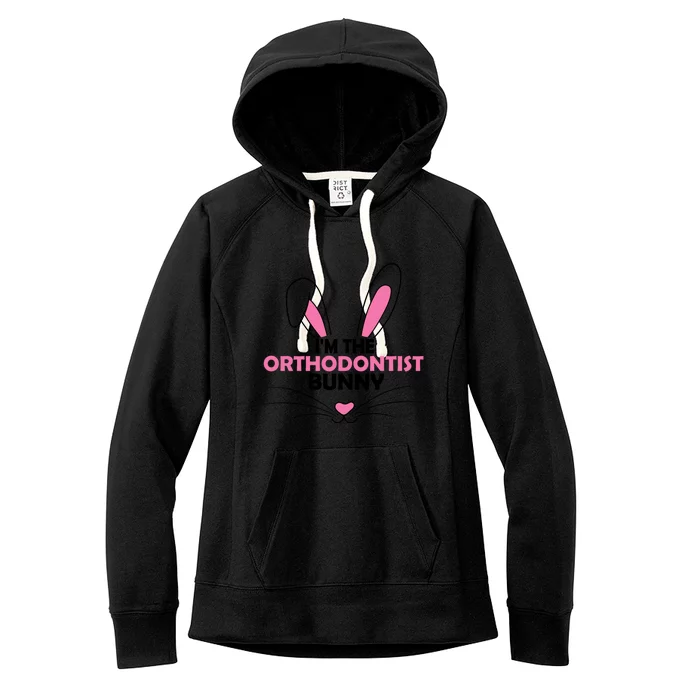 I'm The Orthodontist Bunny Graphic Cute Easter Day Costume Gift Women's Fleece Hoodie