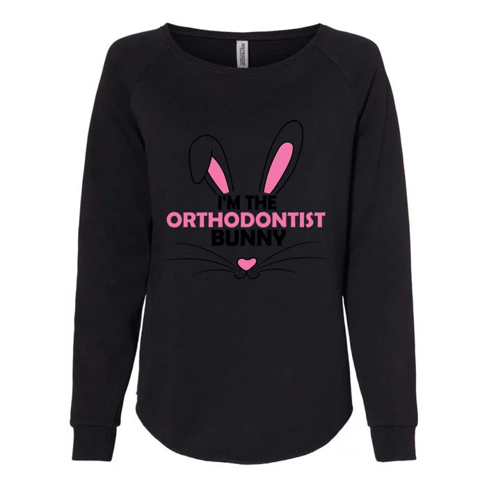 I'm The Orthodontist Bunny Graphic Cute Easter Day Costume Gift Womens California Wash Sweatshirt