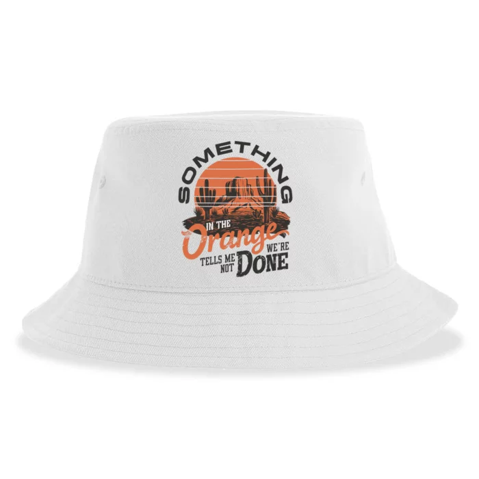 In The Orange Western Desert Sustainable Bucket Hat