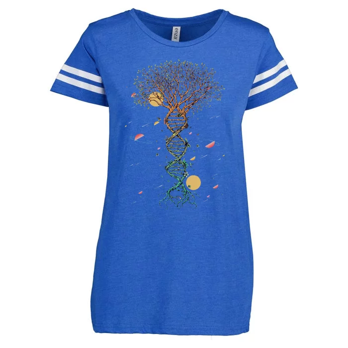 Infinite Tree of Life DNA Biology Environment Lover Genetics Enza Ladies Jersey Football T-Shirt