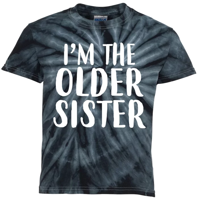 I'm The Older Sister Kids Tie-Dye T-Shirt