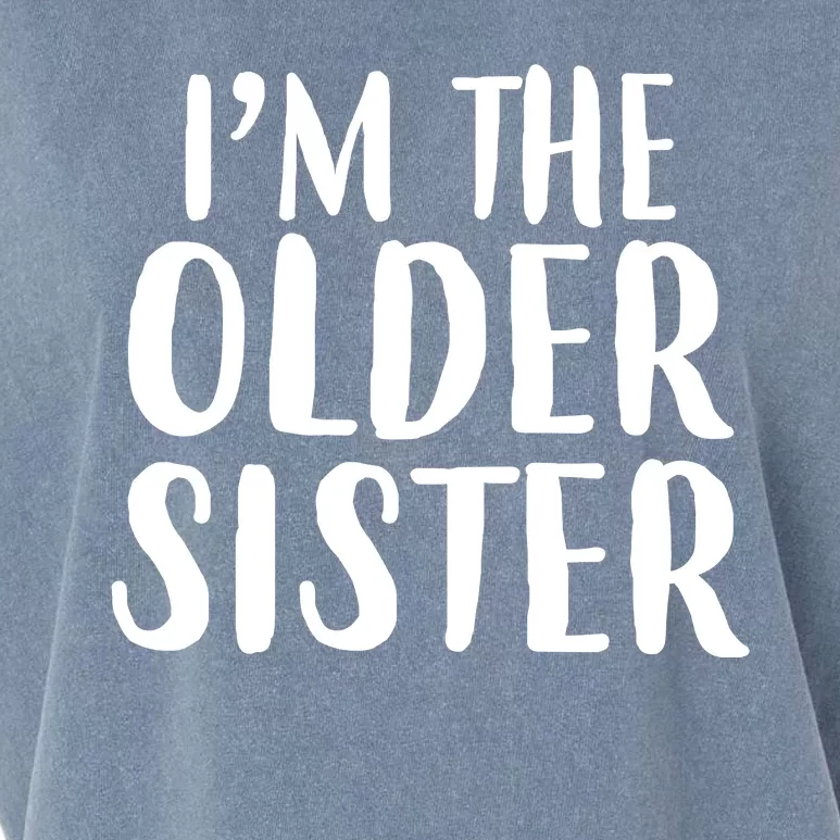 I'm The Older Sister Garment-Dyed Women's Muscle Tee