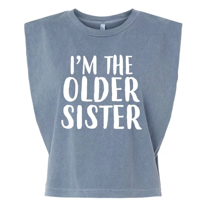 I'm The Older Sister Garment-Dyed Women's Muscle Tee