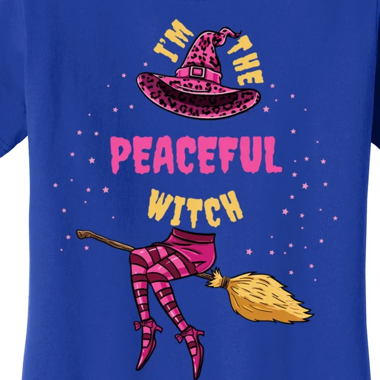 Im The Peaceful Witch Halloween Matching Gift Women's T-Shirt