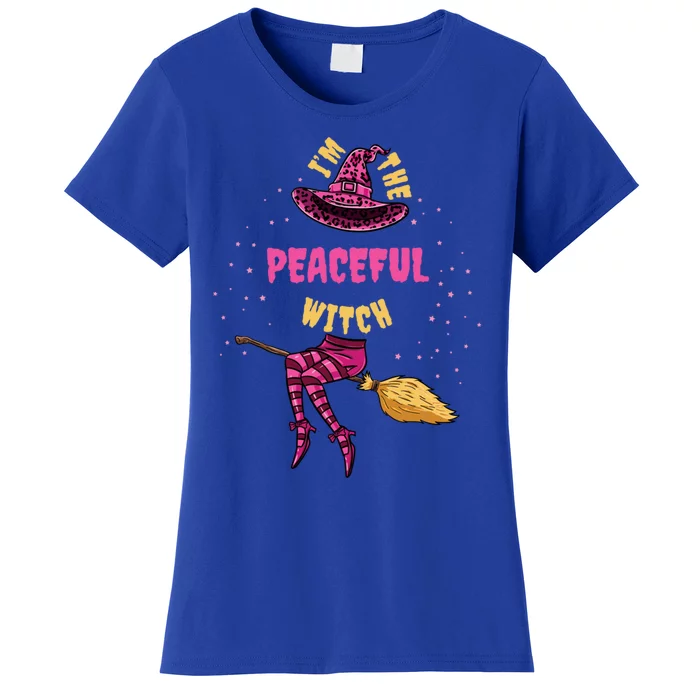 Im The Peaceful Witch Halloween Matching Gift Women's T-Shirt