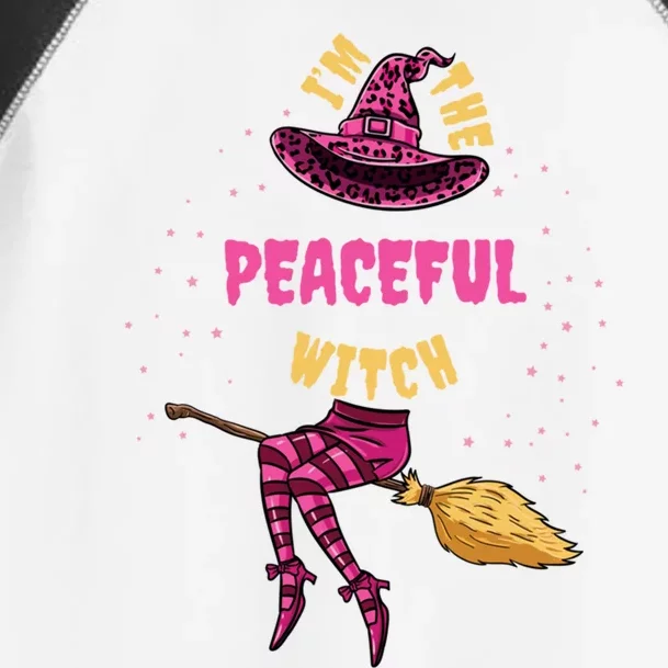 Im The Peaceful Witch Halloween Matching Gift Toddler Fine Jersey T-Shirt