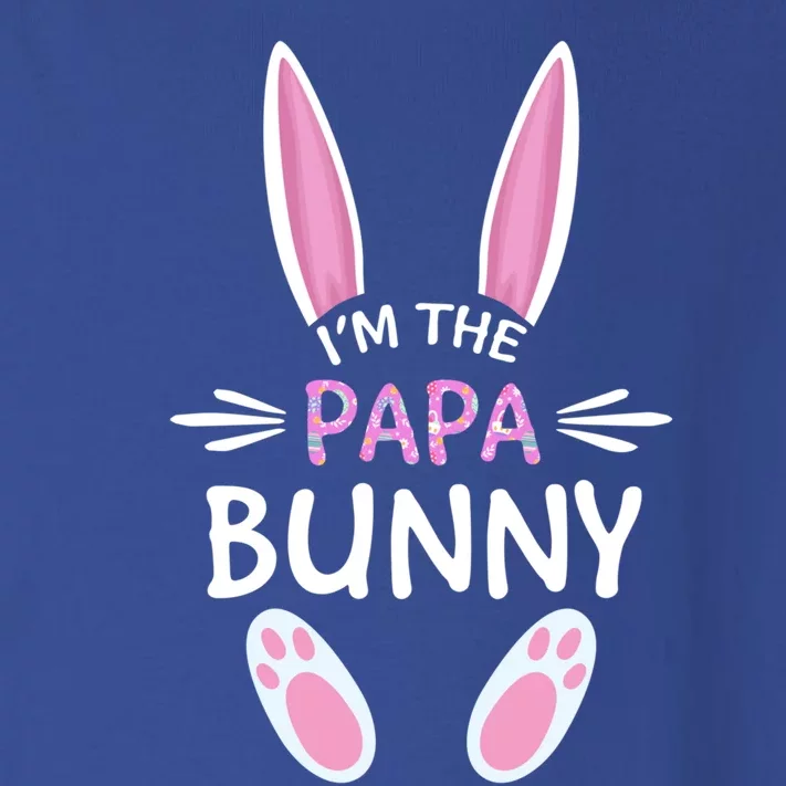 I'm The Papa Bunny Cute Family Matching Easter Day Gift Toddler Long Sleeve Shirt