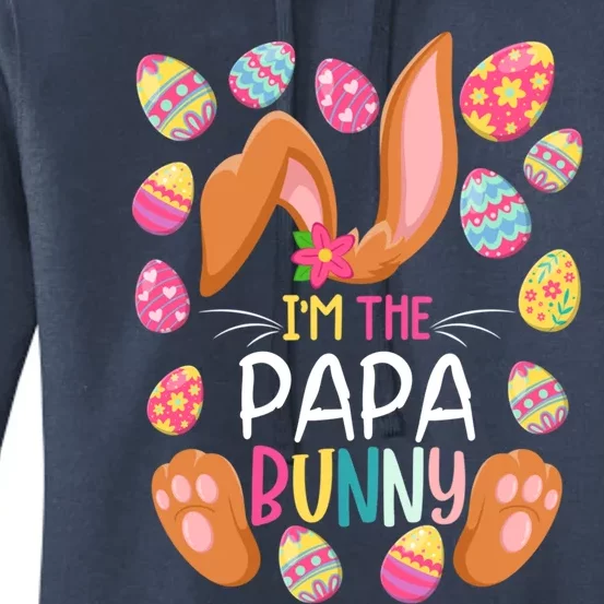 I'm The Papa Bunny Easter Funny Easter Mother's Day Gift Women's Pullover Hoodie