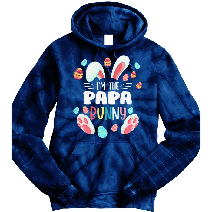 I'm The Papa Bunny Matching Family Easter Party Tie Dye Hoodie