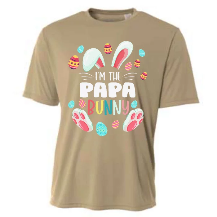 I'm The Papa Bunny Matching Family Easter Party Cooling Performance Crew T-Shirt