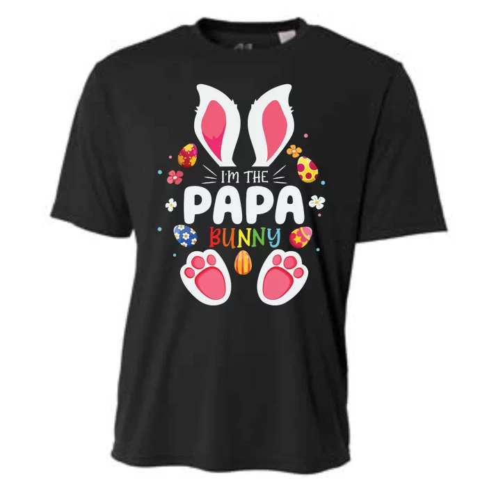 Im The Papa Bunny Matching Family Easter Party Cooling Performance Crew T-Shirt