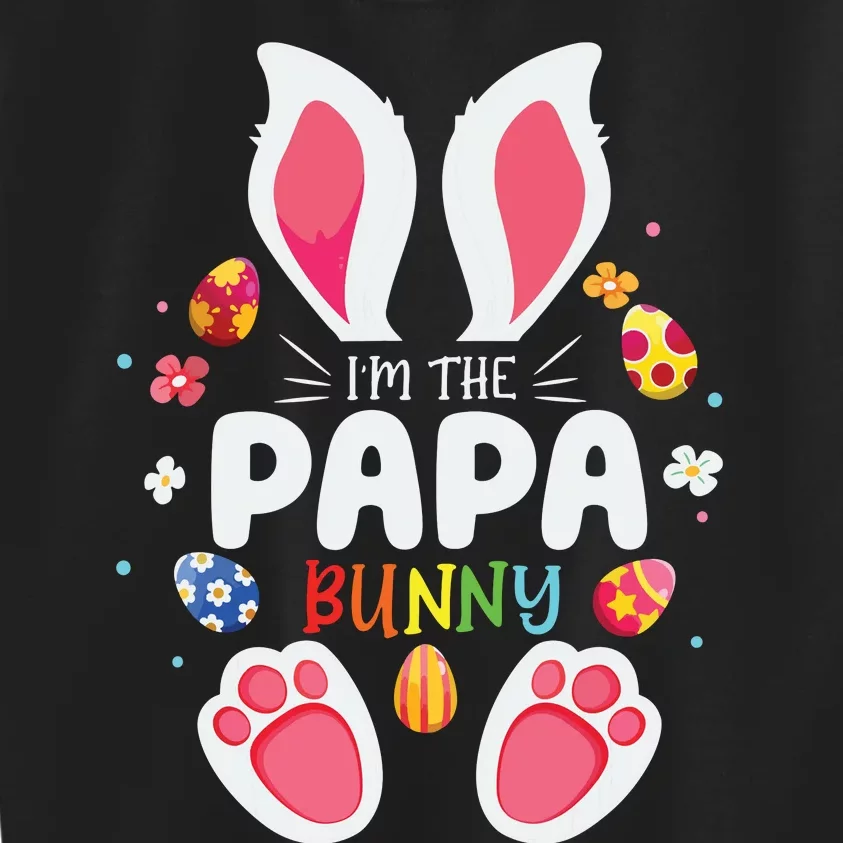 Im The Papa Bunny Matching Family Easter Party Kids Sweatshirt