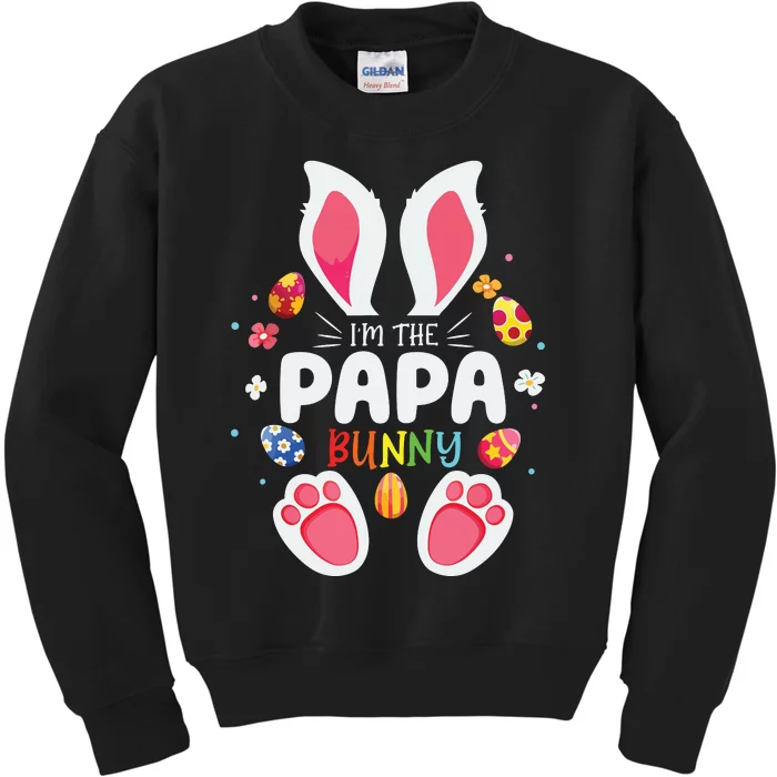 Im The Papa Bunny Matching Family Easter Party Kids Sweatshirt