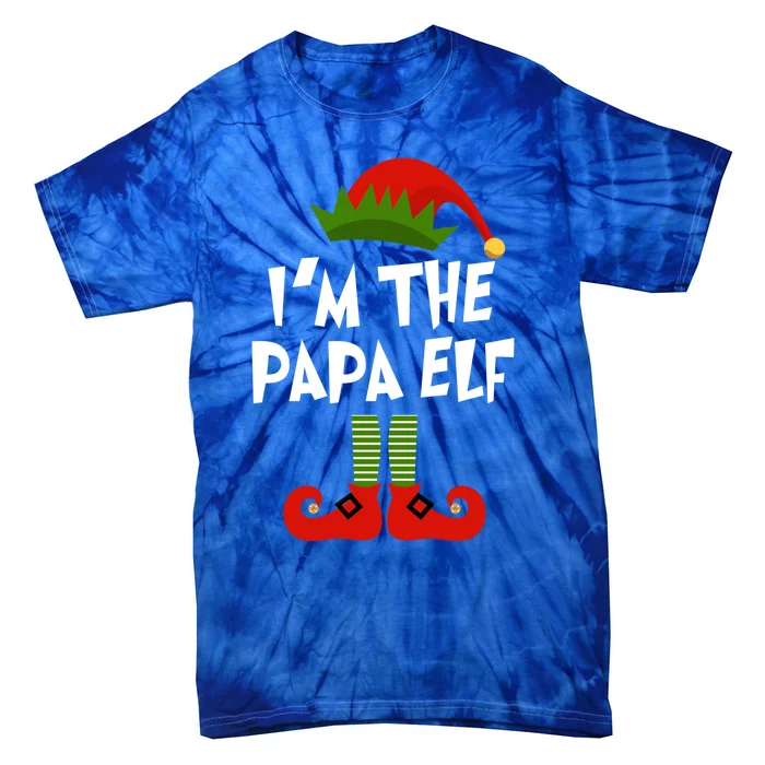 I'm The Papa Christmas Gift For Papa Costume Funny Gift Tie-Dye T-Shirt