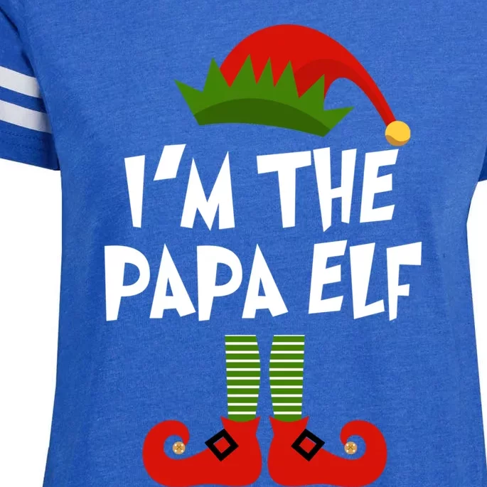 I'm The Papa Christmas Gift For Papa Costume Funny Gift Enza Ladies Jersey Football T-Shirt